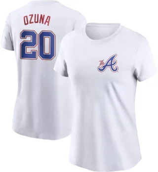 Marcell Ozuna Atlanta Braves Men's Navy Backer T-Shirt 