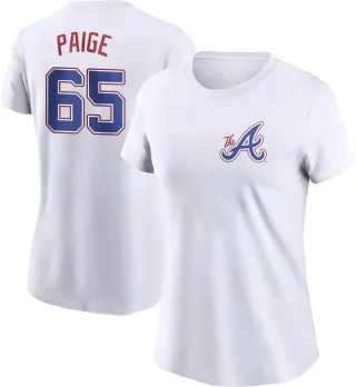 Satchel Paige Atlanta Braves Men's Navy Base Runner Tri-Blend Long Sleeve T- Shirt 